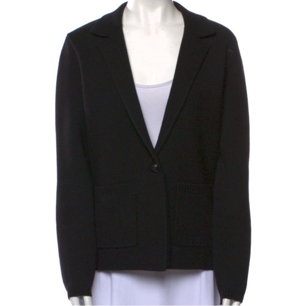 L'Agence Lacey Black Knit Blazer NWOT - Picture 8 of 11